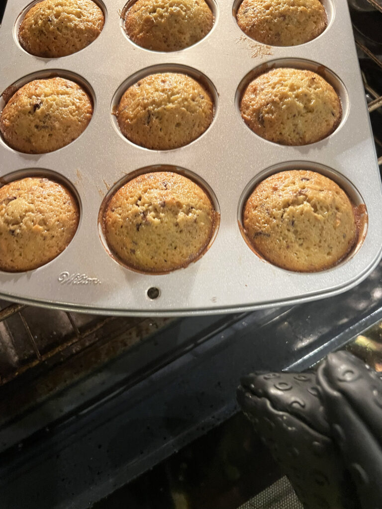 Oppskrift: Bananmuffins med Sjokolade og Valnøtter