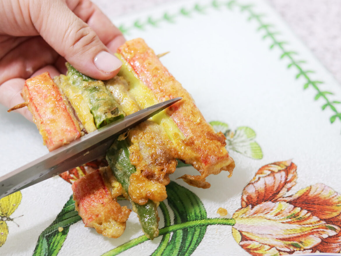 Oppskrift: Sanjeok – Koreanske grillspyd med storfekjøtt, surimi og grønnsaker