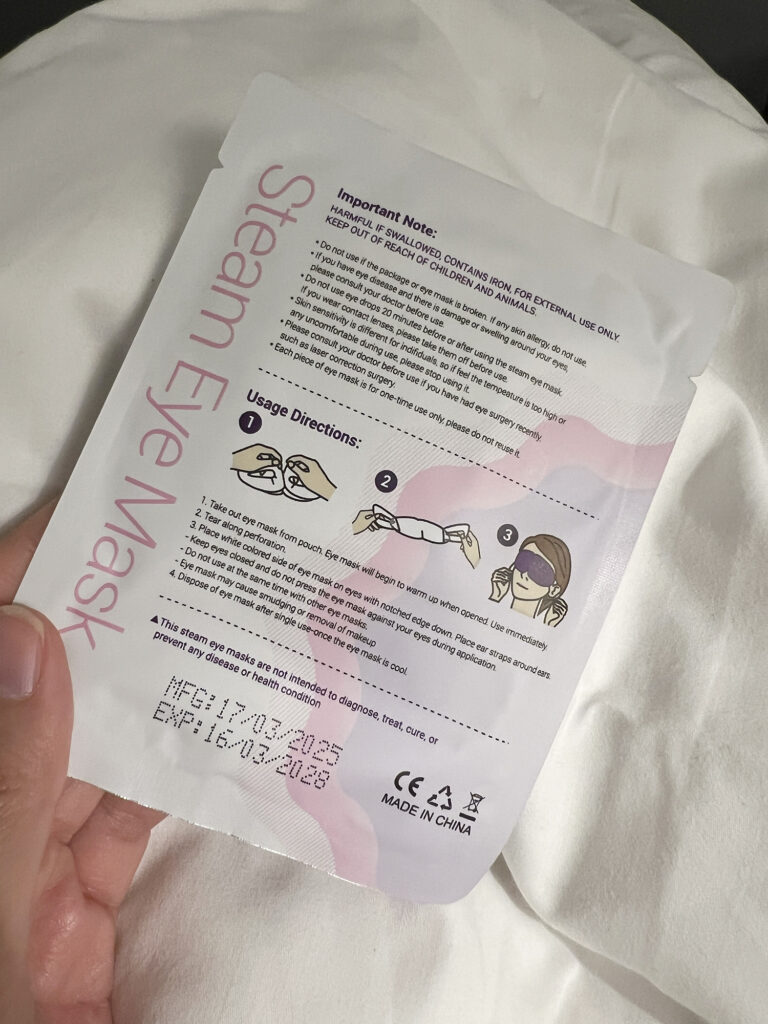 Review: BeHoomi Steam Eye Mask